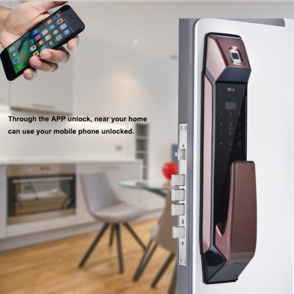 OEM ODM Fingerprint Handle Door Lock Face Recognition Zinc Alloy Material