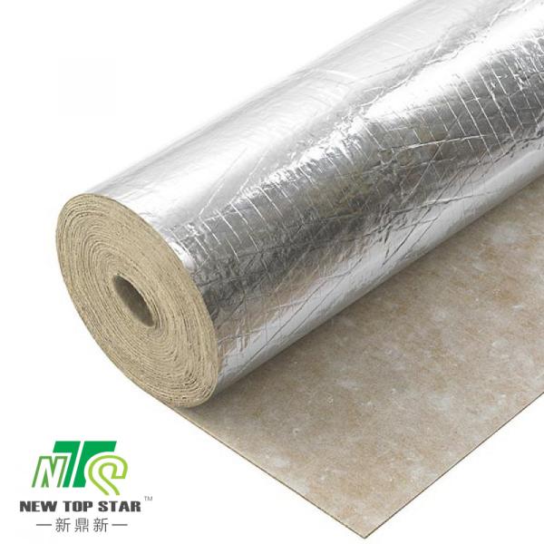 Green Hardwood Flooring Underlayment 2mm Silver Film Rubber Acoustic Underlay