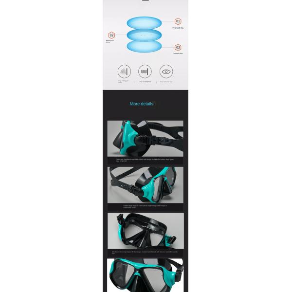 Customizable Snorkel And Mask Set Full Dry Snorkeling Mask Snorkeling Equipment 400g