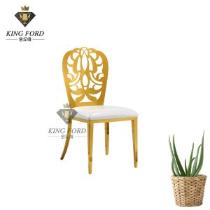 OEM ODM Fire-Proof Dining Room Stainless Steel Chairs 7kg