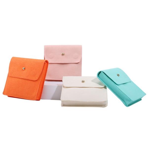 Magnetic Buckle Microfiber Jewelry Bag Velvet Bag Jewelry Accessories Velvet Bag Double-Sided Microfiber Ring Bracelet Jewelry Storage Bag