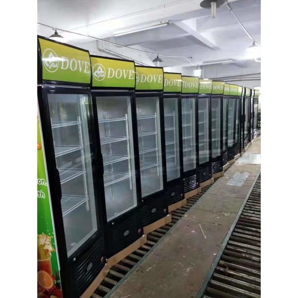 Static cooling commercial beverage display cooler with 280 L for beverage promotion