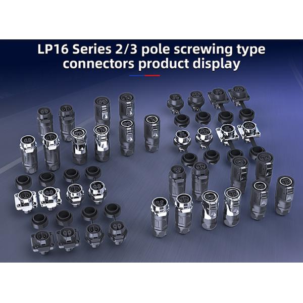 Cnlinko LP 20 2 Pin Plastic Aviation Connectors Wiring Screw Circular Waterproof 2 Pin Male Female Connector Led Connector