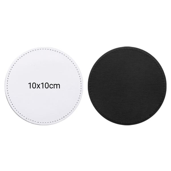 Round And Square Coaster Blanks For Sublimation Leather Coasters With Logo