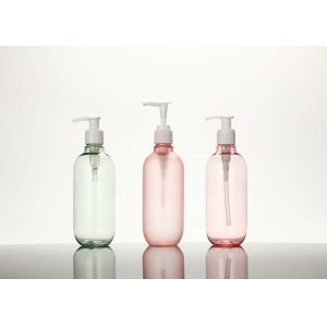 China 300ml Refillable PET Shampoo Bottles With Pump BPA Free on sale