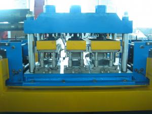 China Gear Box Driving Mental Door Frame Roll Forming Machine 20 Roll Forming Stations on sale
