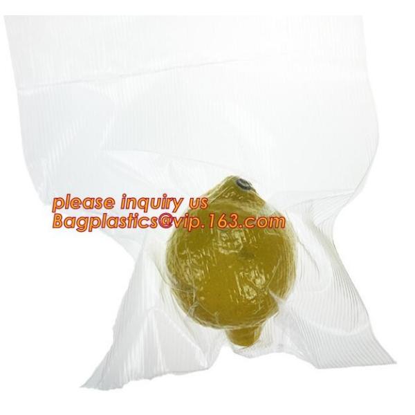 Embossing Resealable Vacuum Food Bags For Household Eco- friendly Texture Vacuum Food Storage Plastic Bag Rolls Moisture