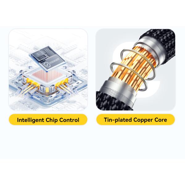 ESSAGER ES-X66 Spring Style Cable 100W 88W 7A USB Type C to USB Cable