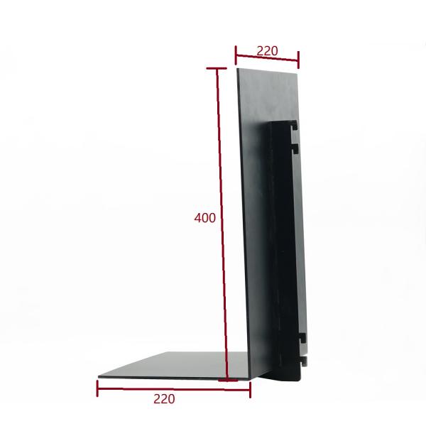 Aluminum Floating Shelf L Shape Wall Mounted Led Storage Holder Shelves