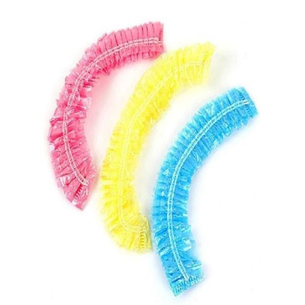Transparent Plastic Disposable Head Cap Dustproof For Hospital / Hotel / Medical