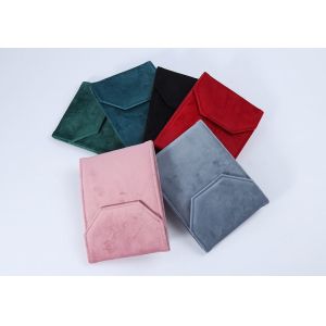 Elegant Luxury Noble Eco Friendly Biodegradable Velvet Pearl Necklace Storage