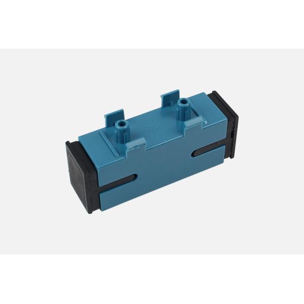 Simplex SC Subscriber Connector , Blue Fiber Optic Adaptor For Telecommunication
