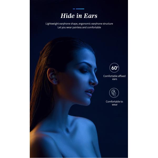 Sweatproof Bluetooth 5.0 Earphone 3D Stereo Sound tws Wireless earbuds earphone with 400mAh Charging Box