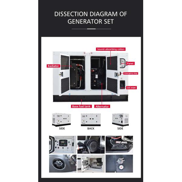 Stable Diesel Generator Open Type 20kw 25kva Practical Multifunctional