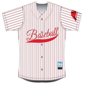 Cheap Body L74cm Striped Baseball Teamwear Jersey Fast Dry Moisture Wicking wholesale