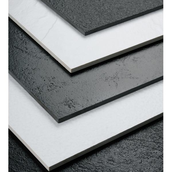 PRIMERA 600x600mm Full Body Porcelain Tiles Matt Rough Black White