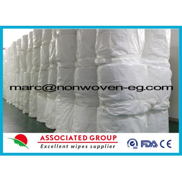 Printed Spunlace Nonwoven Fabric 100 % Viscose / Rayon / Cellulose / Woodpulp / Pulp