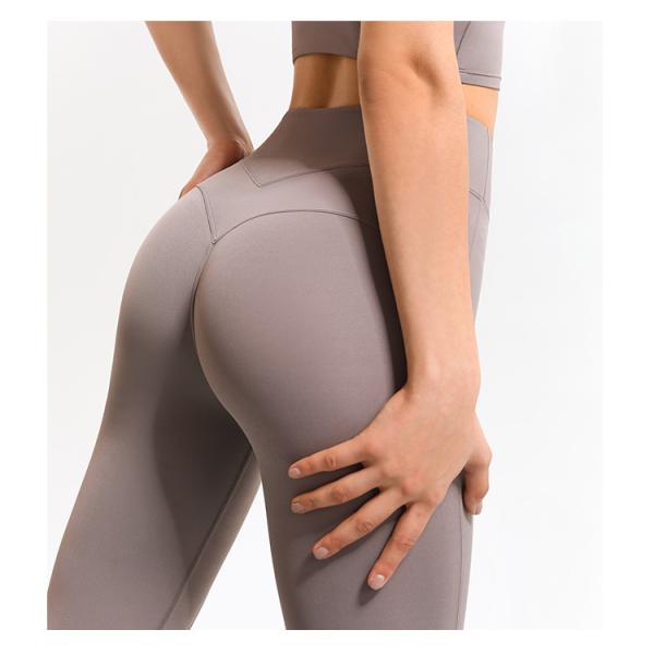 Elastic Peach Hip Lifting Fitness Yoga Tights Pants Scrunch Butt Leggings Naked Matte