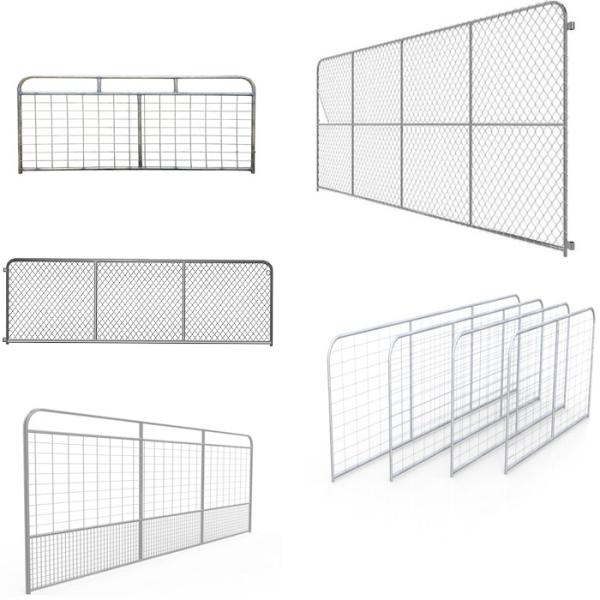 direct factory metal farm gates livestock farm fence gate heavy duty galvanized metal farm gates sale