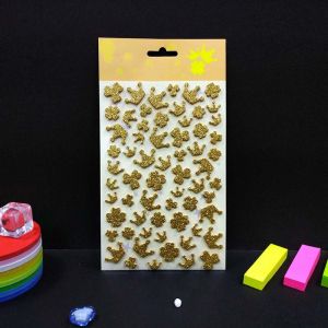 Cheap Customized Glitter Vinyl Stickers 1.5mm Puffy Letter Stickers wholesale