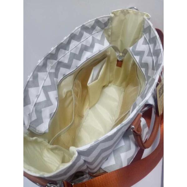Canvas Polyester Cotton Mummy Diaper Bag With Adjustable Stroller Strap