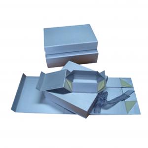 Cheap Recyclable Foldable Paper Box flat fold rigid box For Wine Packaging wholesale