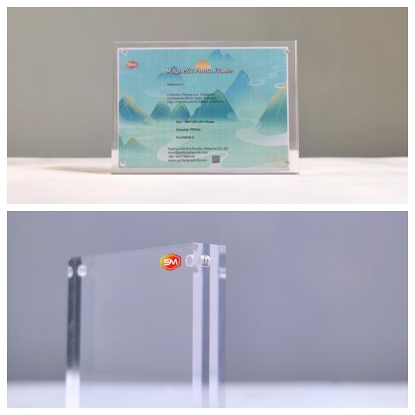 Double Sided Clear Picture 4X6 5X7 Magnetic Acrylic Photo Frame