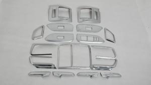 Cheap Interior Chrome Trims For Toyota Prado FJ150 2014 Car Interior Decorative Trim Never Rust wholesale