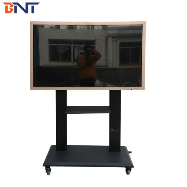 Ergonomic Design Mobile TV Stand DVD / Audio Terminal Equipment Tray Available