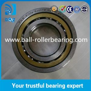 Cheap QJ207M Four Point Angular Contact Ball Bearing 17mm Height With Brass Cage wholesale