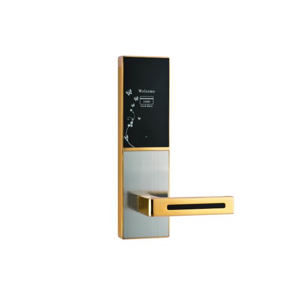 Quality Luxury hotel use zinc alloy hotel door lock system for sale