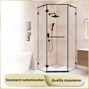 China Diamond Type Bathroom Shower Cabins Dry Wet Separation Partition Custom on sale