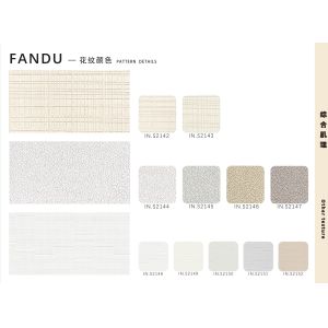 Fabric Backed PVC Interior Decoration Wallpaper Waterproof Vinyl Wallcovering