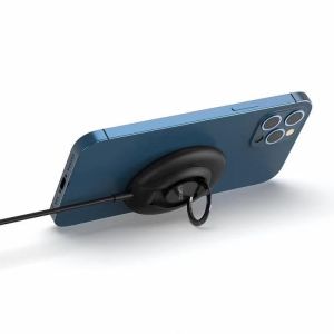 Cheap 8mm Distance Mini 15W Qi Magnetic Charger With ring bracket wholesale