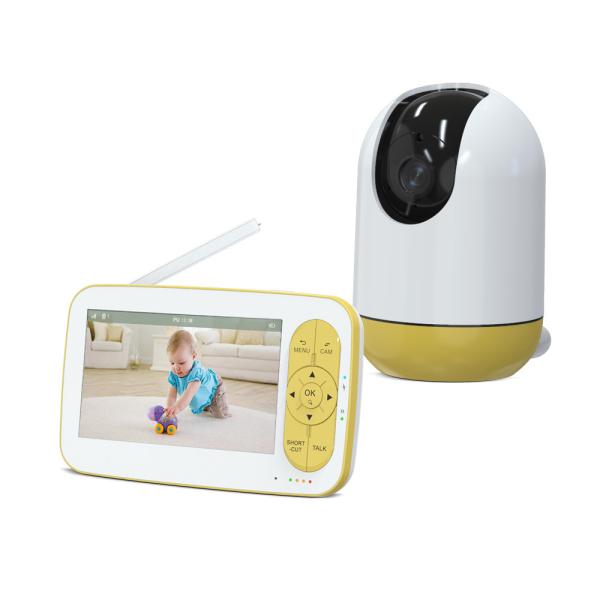5 Inch PAN-TILT Smart Baby Monitor with Lullabies and Feeding Alarm