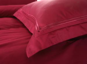 Cheap Red Home Textile Products King / Queen Bed Sheet Sets Good Moisture Absorption wholesale
