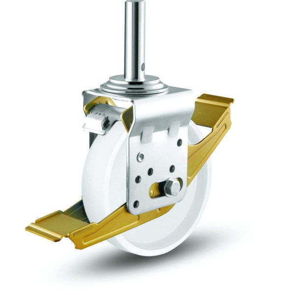 Mobile Scaffolding Heavy Duty Nylon 5/6/8 Inch Caster Wheels With Total Brake