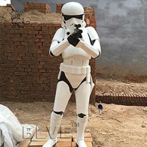 Cheap star wars stormtrooper life size sculpture resin craft art fiberglass anime statues wholesale