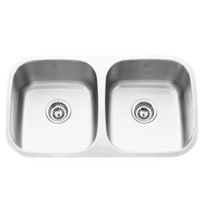 Buy cheap 1.5mm Thickness Double Bowl Undermount Stainless Steel Sink from wholesalers