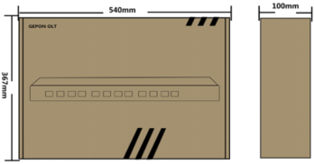 Tx 1310nm Rx 1490nm GEPON OLT Device Providing 8 GPON Ports For CATV