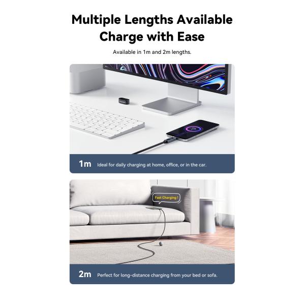 Xiaomi Redmi 120W Type C Charging Cable USB A To USB C ESSAGER ES-X47