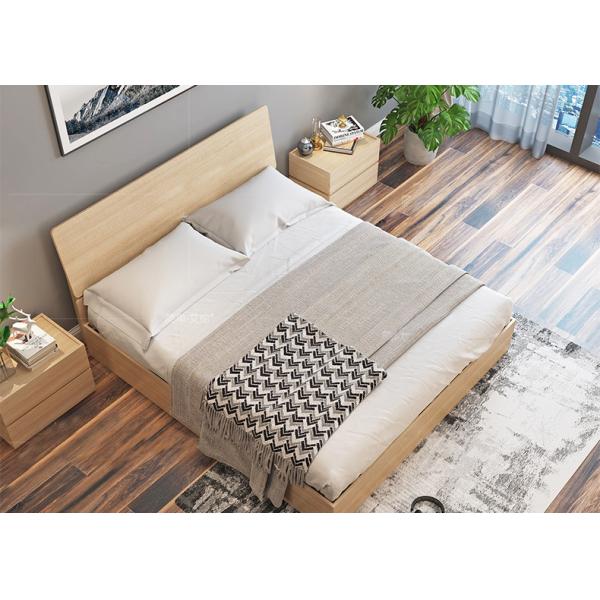 Elegant Hotel Style Furniture Bed Melamine Laminated Board With PVC Edge