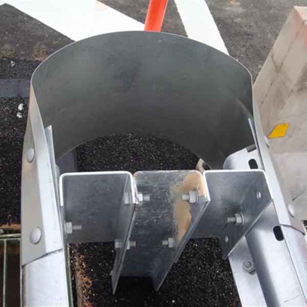 Highway Guardrail Steel Buffer End Galvanized Powder Coated Certified by ISO9001 2000
