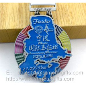 Enamel Sports Prize Medals With Colour Filled, Soft Enameled Metal prizing