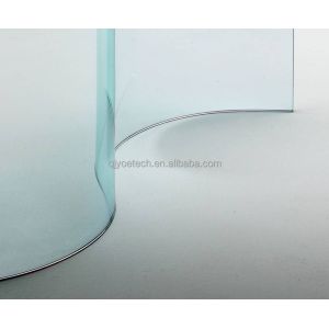 QJY20240308-01 Clear Tinted Float Curved Toughened Glass Fine Edge