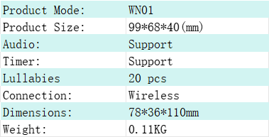 Portable White Noise Machine with 20 Soothing Sounds for Baby Sleep