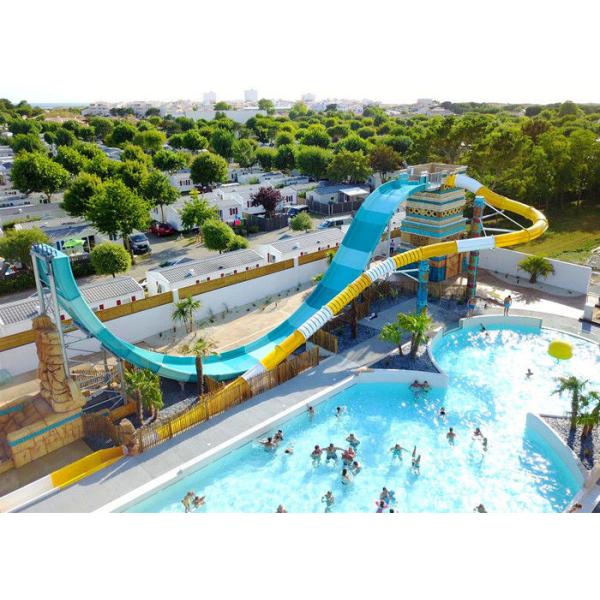 U Shaped Pendulum Water Park Slide Fiberglass Dp-Pen01 Anti Corrosion