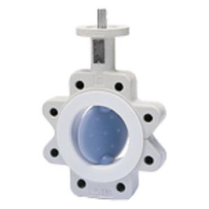 China Neotecha NeoSeal Lined Butterfly Valve with Manual Actuator Butterfly Valve on sale