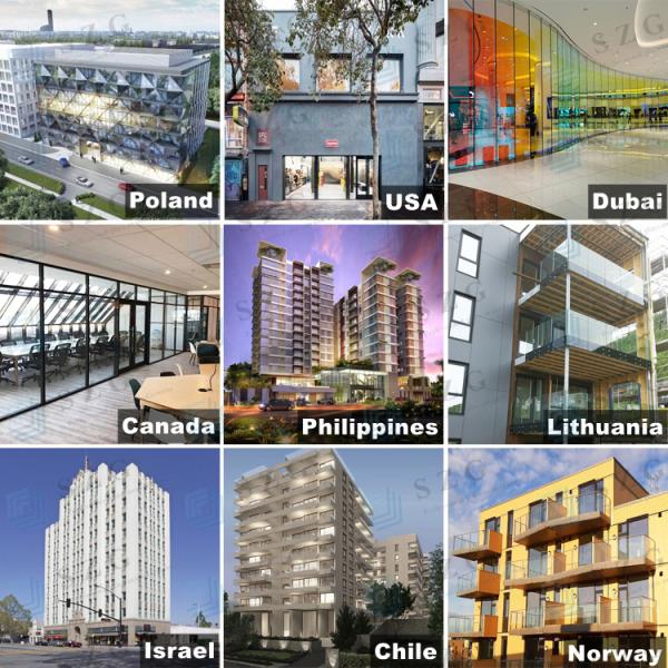 Modern Design U Channel Glass Railing with 8-16mm Glass Thickness and More than 5 Years Warranty for Indoor/Outdoor Use