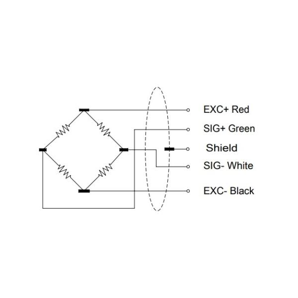 IP66 1.5mv/V Stainless Steel Load Cell 1000 Ohm Strain Gauge Weight Sensor